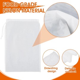 3 Bolsas De Nailon Reutilizables Filtrar Leche Vegetal