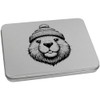 Azeeda 170mm 'Beaver wearing Woolly Hat' Metal Hinged Tin/Storage Box