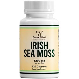 DW Irish Sea Moss Capsules | 120 Sea Moss Supplements - High Strength 1200mg Sea Moss per Serving | Non-GMO & Gluten Free | Manufactured in The UK