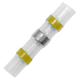 10x Shrink Solder Connector with Heat Shrink Tube 4-6 mm² Yellow Warm Shrink Cable Connector IP67