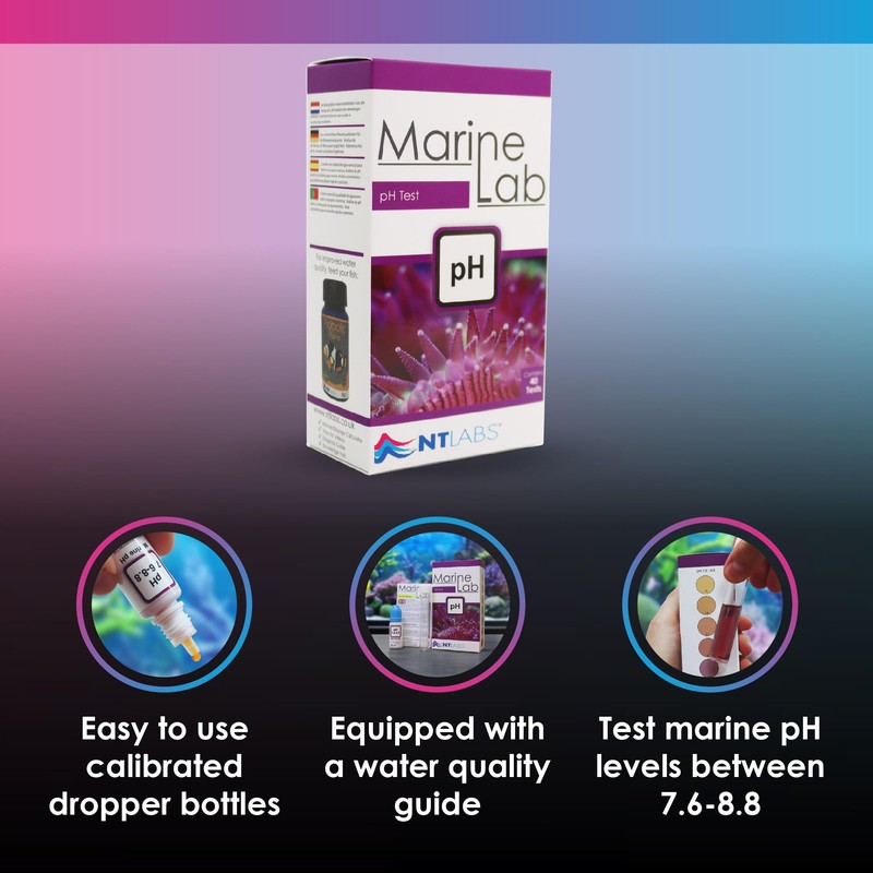 NT Labs Marine Lab pH Test Kit, Marine Aquarium Water