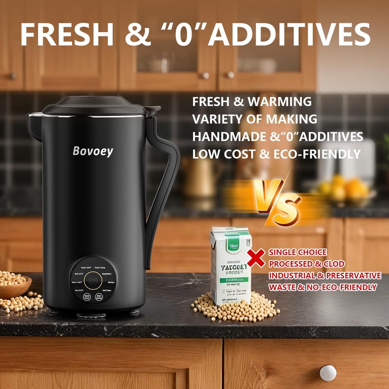 Nut Milk Maker Machine, Automatic Soy Milk Maker for Almond