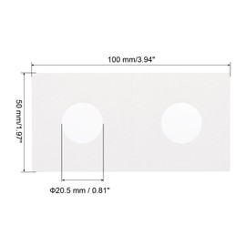 PATIKIL 2x2 Coin Flips, 350 Pack 20.5mm Cardboard Coin Holder Paper Coin Holders for Coin Collection Supplies Collector, White