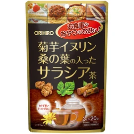 Orihiro Jerusalem Artichoke Inulin Mulberry Leaf Salacia Tea 20 Bags