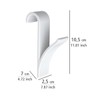 Wenko 4468160100 Hook for Towel Heaters Plastic Set of 2