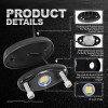 KEEPDSGN White 12 Pods LED Rock Light Underglow LED Kit