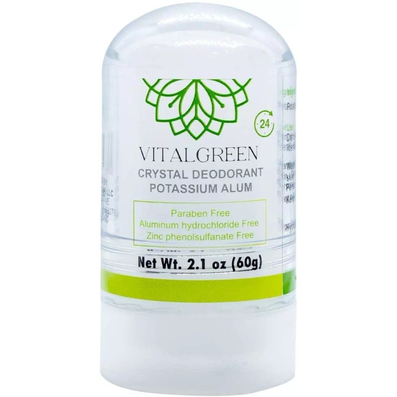 Vital Green Desodorante Piedra Cristal Alumbre 3 Pack Vital Green