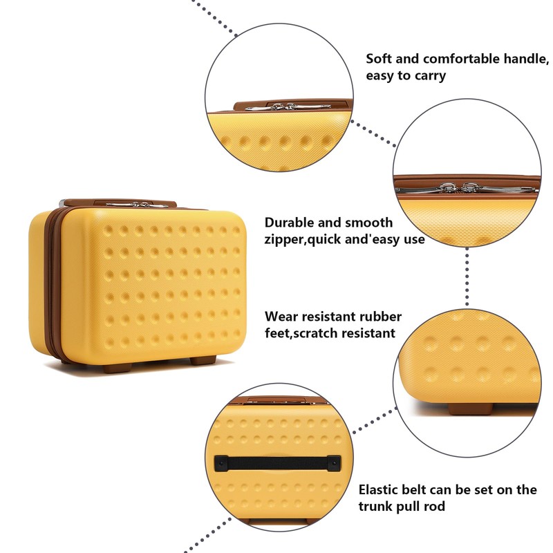 Kono Lightweight Travel Makeup Carrying Case Cosmetic Case Mini 13"