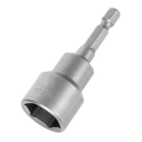 Nut Driver Socket 1PCS 17mm 1/4" Hex Shank Bit Socket