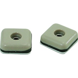 Shepherd Hardware 9242 1-3/8-Inch Square Adhesvie Slide Glide Furniture Sliders, 4-Pack , Beige