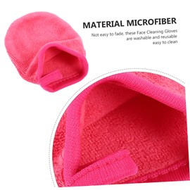 TOVINANNA 16 Pcs Cleansing Fingertips Makeup Wipes Makeup Remover Pads Lavender Glove Clean Towels for Face Portable Towel Makeup Remover Mitts Face Removing Mitts Face Accessory Deep Scrub