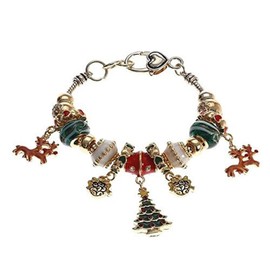 Lova Jewelry Christmas Bracelets Collection (Goldentone Christmas Tree)