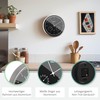 Mebus Wall Clock, Aluminium, Silver/Black, 25 cm