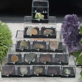Mystery Mini Crystal Box Natural Mineral Specimen Healing Protection Gift Decor