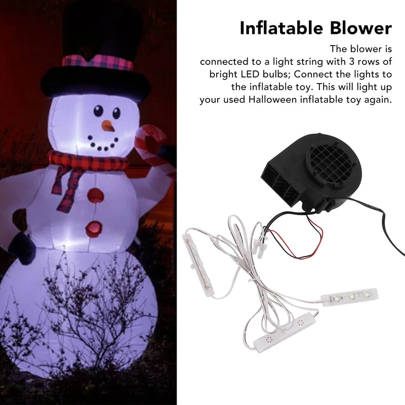 Inflatables Air Blower Christmas Inflatable Blower Pump with 3 White