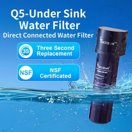 SYGOODLIFE Q5-MU NSF/ANSI 42&53 Certified 0.01Micron Water Filter System,Reduce Chlorine,Baçtёria, Bad Taste & Odor,Preserve Minerals.