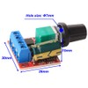 Gebildet 3 pieces PWM motor speed controller, DC 5V-35V 5A