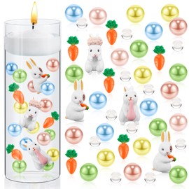 MTLEE 2106 Pieces Easter Vase Fillers Pearl for Vases Fillers Vase Filler Easter Filler for Vases Candles Centerpiece Easter Party Decor for Easter Home Table Party Decor(Rabbit Style)