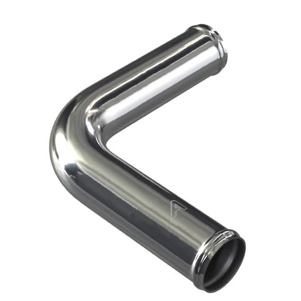 45mm (1.75 Inch) OD Aluminium Intercooler Pipe Universal 90 Degree