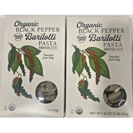Trader Joe's 2x Trader Joe's Organic Black Pepper Barilotti Pasta Bronze Cut 1 Italy Import