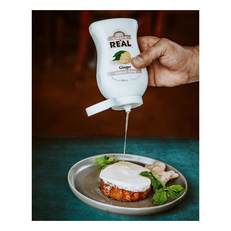 Ginger Reàl Infused Exotics, Ginger Infused Syrup, 16.9 FL OZ