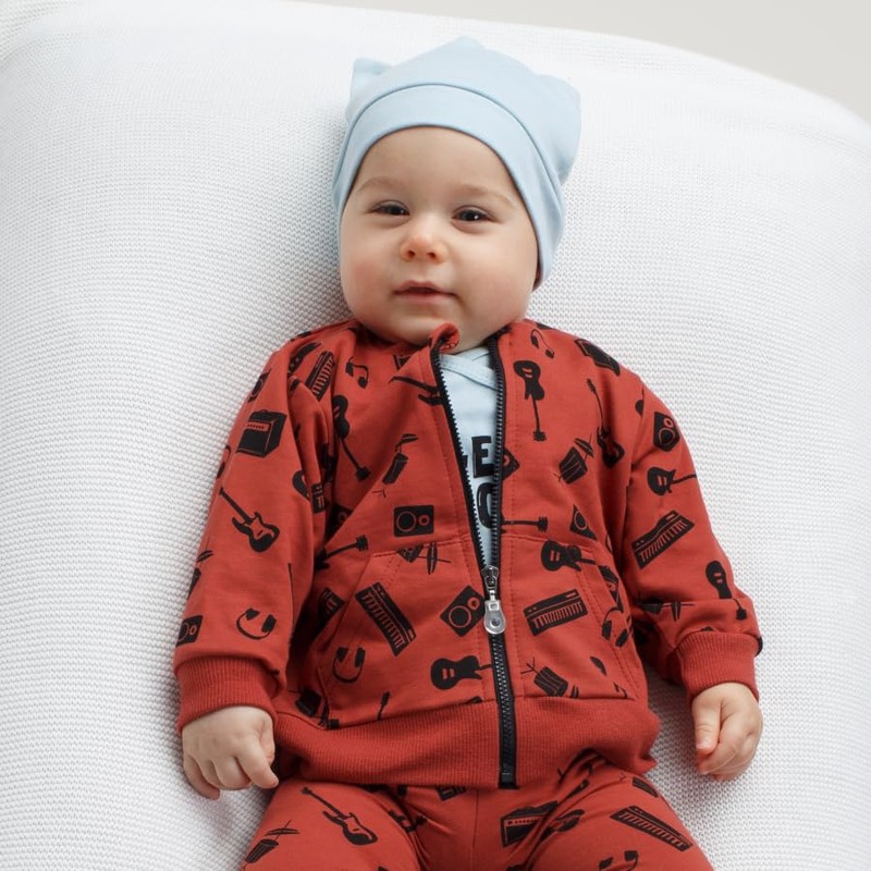 Pinokio Baby Boys' Bonnet with Ears Beanie Hat, MINT LETS