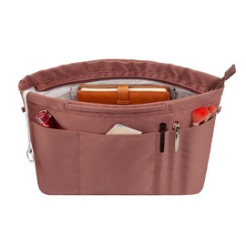 Vercord Purse Insert Organizers for Tote Handbag Bag in Bag with Zipper Liner Bag Organizer for Women 14 pockets