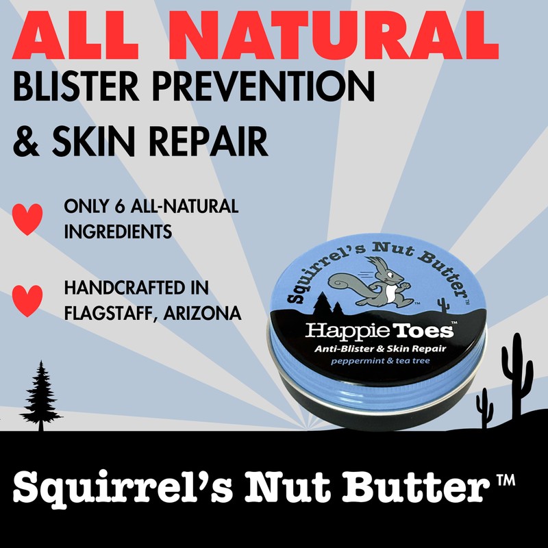 Squirrel's Nut Butter Happie Toes Tin | Blister Prevention &