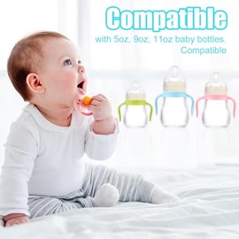 4 Uds Asas para Biberones Compatibles con Mam Biberones, Soporte para Biberones para Bebés Accesorios para Biberones para Bebés para Enseñarles a Sostener sus Propios Biberones