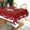 Yrendenge Christmas Tablecloth Red Tablecloth Washable Outdoor Tablecloth Rectangular Waterproof