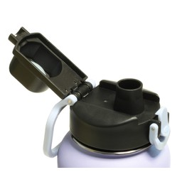 Yerbam 40oz Stainless Steel Insulated Water Bottle One-Touch Open Chug Lid & Covered Straw Lid Wide Mouth Direct Drink Paracord Strap Dishwasher Safe Leakproof Sweat-Free BPA-Free (Light Periwinkle)