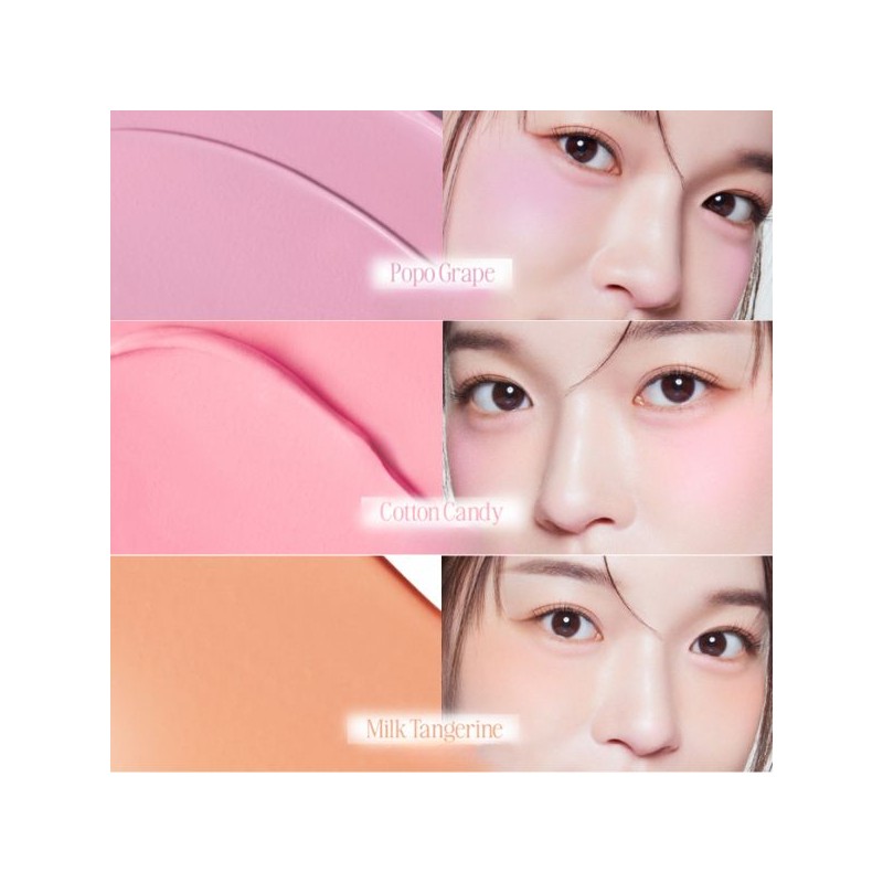 FEEV Fluffy Cheek Blush 10g, color:Strawberry Choux