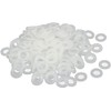 TOP-VIGOR 200Pcs M6 Clear Nylon Flat Washers, 12mm OD 6mm