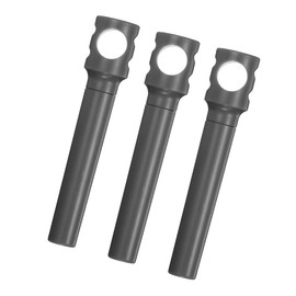 GLOKUUCA Pocket Wine Corkscrew - 3 Pack Detachable Portable Corkscrew Mini Camping Corkscrew Fits for Restaurant Travel - Stainless Steel Wine Bottle Opener - (4.2-inch Black)