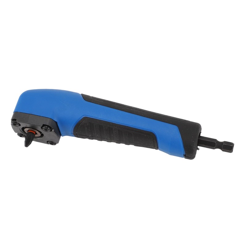 5.9in Right Angle Drill Attachment ABS Alloy Steel Ergonomic Blue