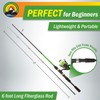 Fishing Rod and Reel Combo - 6ft 2-Piece Breakline Series