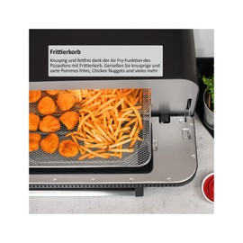 Genius Frying Basket for Chef Pizza Oven, Airfryer Basket for Fries, Onion Rings, Chicken Wings, Serving Tarts, Pomeranian Baskets, Dishwasher Safe