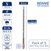 5 PACK OF - 8mm x 210mm LONG SDS +