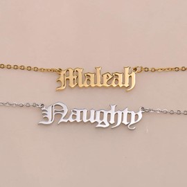 Special Stainless Steel Letter Name Necklace Jada for Girls