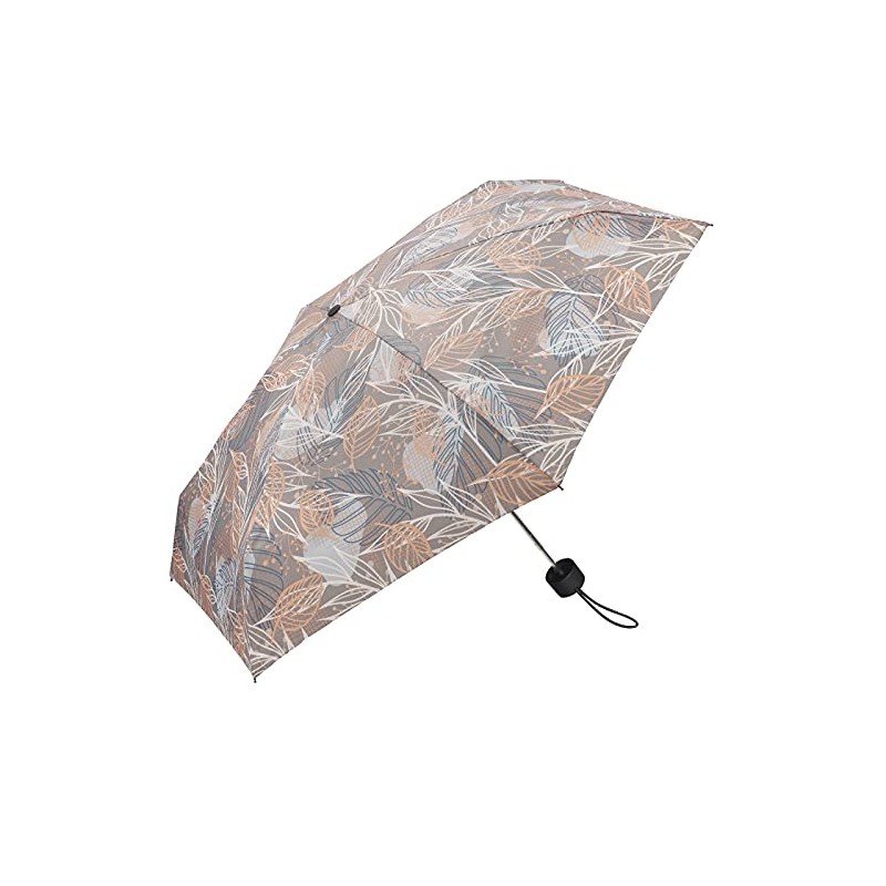 Pierre Cardin Petito Leaves Pocket Umbrella, taupe, Modern