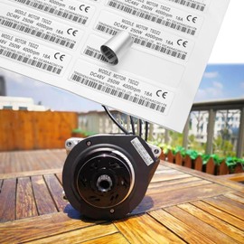 EMSea Pack of 10 Medium Drive Motor Stickers, 48 V, 250 W, Waterproof Motor Sticker, 6.1 x 1.6 cm, CE Marked for Engine, Compatible with Tongsheng TSDZ2 Electric Motor