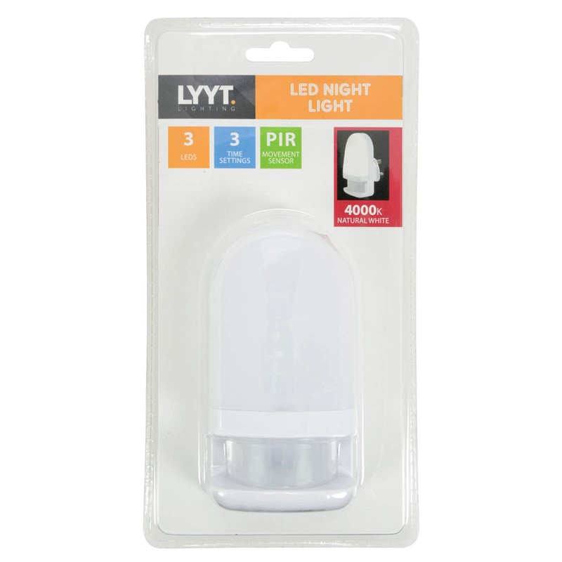 kenable Motion Sensor UK Mains Power LED Night Light 4000k