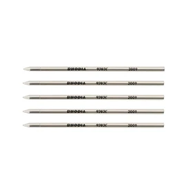 Rhodia Consumables Multi-Pen + Ballpoint Pen Refill [Bulk Purchase Set of 5] Black, 0.02 inches (0.5 mm)
