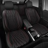 CAR PASS Piping Luxury Leather Seat Covers Full Set,5 Seats