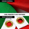 G128 Flag Pole 6FT Silver & Italy Italian Flag 3x5FT