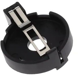Black CR2032 Leaf Spring Contact Battery Holder, Pack of 50, MFR: 2378373