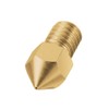 Saipor 12pcs 0.4mm Nozzle Printhead Brass 3D Printer Nozzle M6