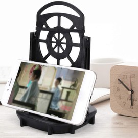 Xiaokeis Phone Swing Device Steps Counter Double Mobile Phone Silent Rocker Bearing Brush Step Machine Mobile Phone Holder Cellphone Pedometer, Support Dual Mobile Phones Under 7.2 Inches, Mute, Black