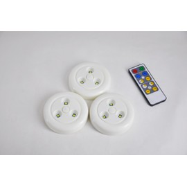 Wireless Control Tap Light Push Lights Mini Night Touch Light LED Puck Lights Portable Under Cabinet Lighting Battery Operated Powered DIY Stick On Lights Closet Counter Kitchen Warm White 10 Pack