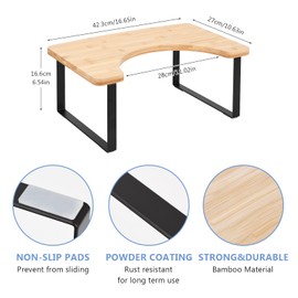 LYFJXX Bathroom Stool, Bamboo Toilet Potty Stool for Bathroom,Portable Squatting Pan with Dual Anti Slip Design (Brown)